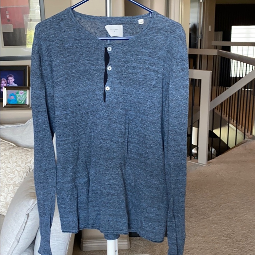 Billy Reid Linen Blend Sweater/Henley